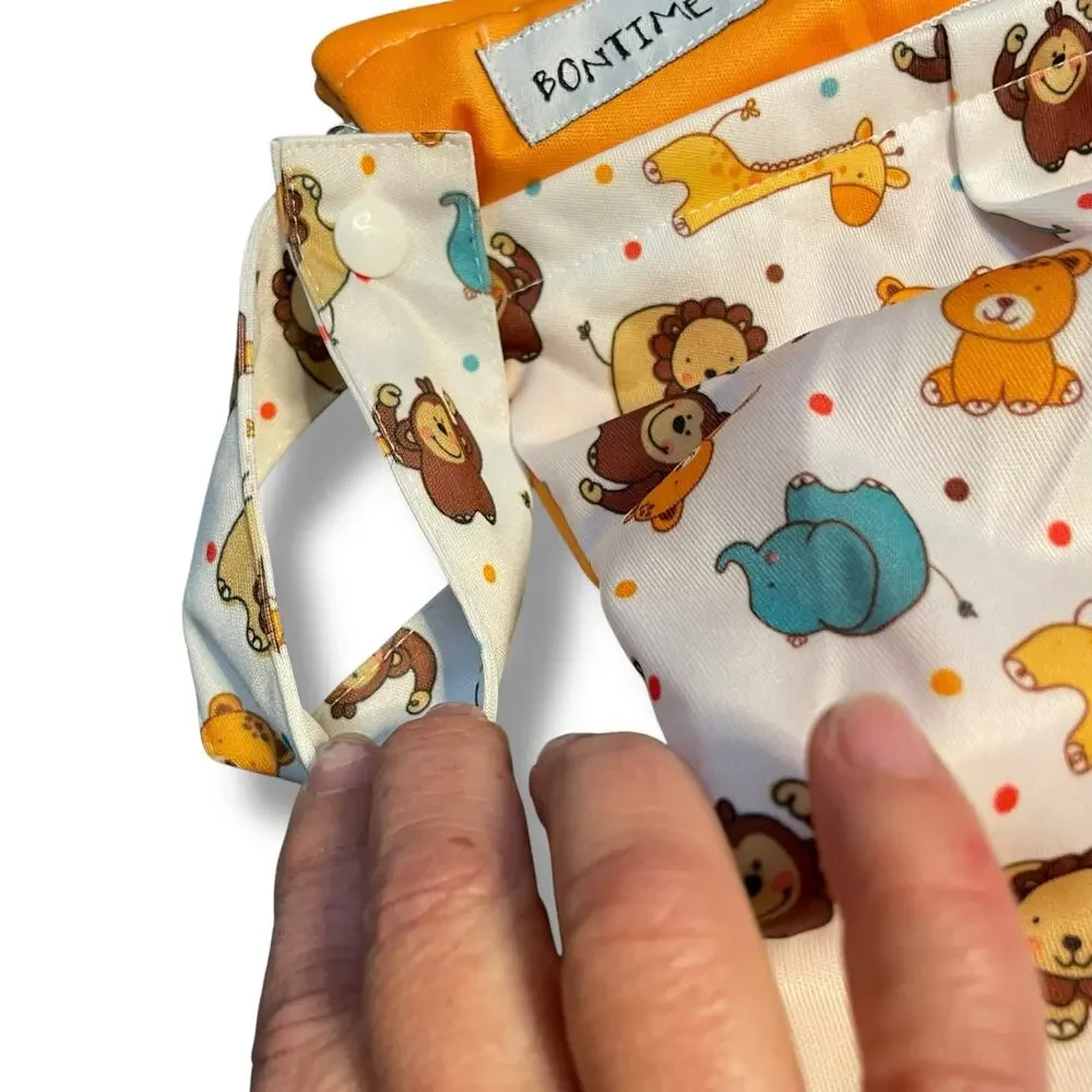 Bontime Wet Bag Double Zip Waterproof Diaper Pouch Expands Swim Laundry Travel